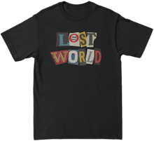Load image into Gallery viewer, Lost World Cut Out Tee (Black)