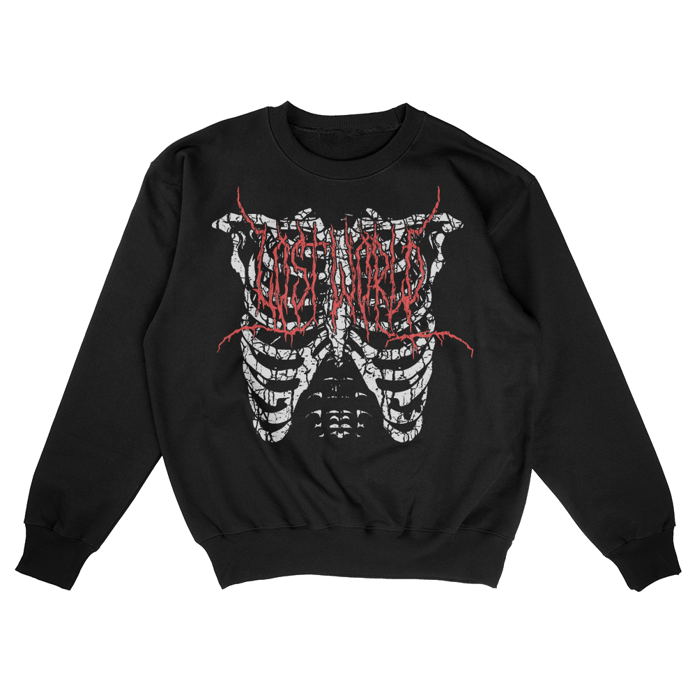 Skeleton Long Sleeve Tee Black